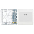 BG Evolve Pearlescent White 16A Key Card Switch PCDCLKYCSW with 35mm Steel Back Box