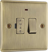 BG NAB52 Nexus Metal | Antique Brass | 13A | Neon Switched Fused Spur Unit by British General (BG-NAB52)