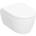 Geberit iCon Rimless Wall Hung Pan With Seat - 490mm Projection - 502.381.00.1