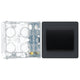 BG Evolve Matt Grey 1G Wide Rocker Light Switch PCDMG12WB with 35mm Steel Back Box