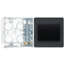 BG Evolve Matt Grey 1G Wide Rocker Light Switch PCDMG12WB with 35mm Steel Back Box