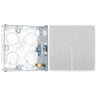 BG Evolve Brushed Steel 2 Way Double Edge to Edge Rocker Switch PCDBS42EW with 25mm Steel Back Box