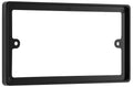 BG Nexus Black 2 Gang Double 10mm Depth Spacer Frame Rectangle Back Box Plate