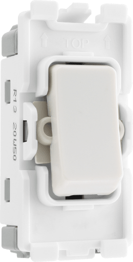 BG R13 Nexus Grid White 20A 20AX Intermediate Switch Module