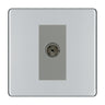 BG Screwless Polished Chrome Co-axial Socket FPC60G by BG Nexus (BG-FPC60G)