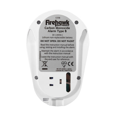 5 Year Sealed Longlife Battery Carbon Monoxide Alarm - Firehawk CO5B by Firehawk (Safelincs-FICO5B)