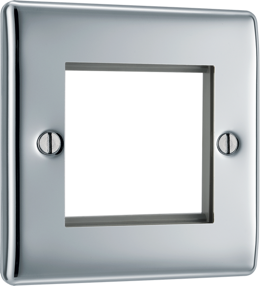 NPCEMS2 Front - The Euro Module range from British General combines plates and interchangeable modules so you can configure your own bespoke switches and sockets.