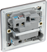 FBN52 Back - This 13A fused and switched connection unit from British General with power indicator provides an outlet from the mains containing the fuse ideal for spur circuits and hardwired appliances.