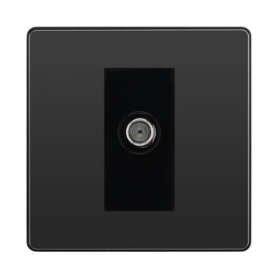 BG Evolve Black Chrome Satellite Socket PCDBC64B by British General (BG-PCDBC64B)