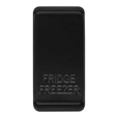 BG RRFFFB Matt Black 20 Amp Double Pole Appliance Grid Switch Labelled Fridge Freezer