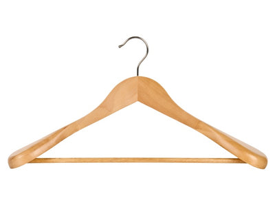 Corby Clifford Hooked Suit Hanger in Light Wood