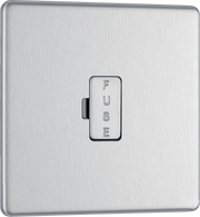 BG Electrical FBS54 Nexus Screwless Flat-Plate Unswitched Fused Connection Spur Unit Brushed Steel 13A by British General (BG-FBS54-Shopify-SA_1)