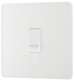 PCDCL14W Front - This Evolve pearlescent white bell push switch from British General is ideal for use where access is restricted such as office buildings or hospitals, where visitors need to let those inside know they have arrived.