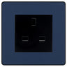 BG Evolve Matt Blue 13A Unswitched Socket PCDDB13AUSSB by British General (BG-PCDDB13AUSSB)