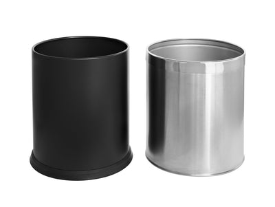 Corby Thornton Double Layer Waste Bin in Brushed Steel, 9L by Corby of Windsor (Corby-12968)