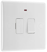 BG 852 Moulded Round Edge | White | 13A 2 Pole Neon Switched Fused Connection Unit by British General (BG-852)