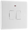BG 852 Moulded Round Edge | White | 13A 2 Pole Neon Switched Fused Connection Unit by British General (BG-852)