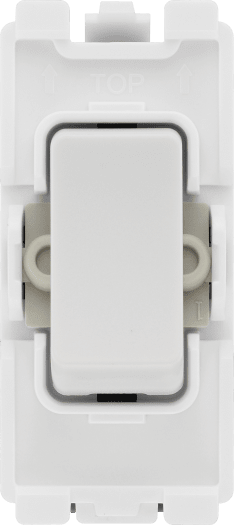 BG R13 Nexus Grid White 20A 20AX Intermediate Switch Module by British General (BG-R13)
