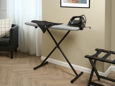 Corby Oxford Ironing Centre in Light Grey with Sherwood 2000W Steam Iron - UK Plug