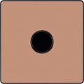 BG Evolve PCDCP81B Polished Copper 1 Gang 200W Intelligent Trailing Edge Dimmer Switch - Black Insert