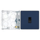 BG Evolve Matt Blue 1 Gang 20A 16AX 2 Way Light Switch PCDDB12B with 25mm Steel Back Box