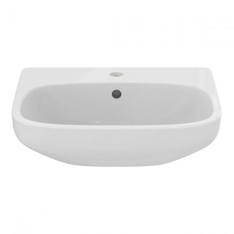 Ideal Standard i.Life A 500mm Semi-Recessed Basin With Overflow - White - E24670