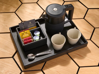 Corby Highland Standard Tray in Black Leather by Corby of Windsor (Corby-26818)