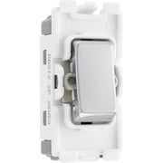 BG RBS12 Nexus Grid Brushed Steel 20AX 2 Way 1 Pole Switch Module by British General (BG-RBS12-Shopify-SA_1)