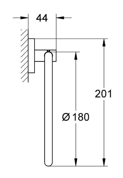 Grohe ESSENTIALS TOWEL RING - 40365001