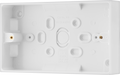 BG 902 Moulded Square Edge | White | 32mm | 2 Gang Surface Pattress