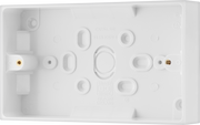 BG 902 Moulded Square Edge | White | 32mm | 2 Gang Surface Pattress by British General (BG-902)