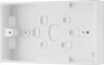 BG 902 Moulded Square Edge | White | 32mm | 2 Gang Surface Pattress by British General (BG-902)