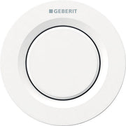Geberit Type01 Round WC Single Flush Button For Concealed Cistern - White - 116.040.11.1 by Geberit (Geberit-116.040.11.1)