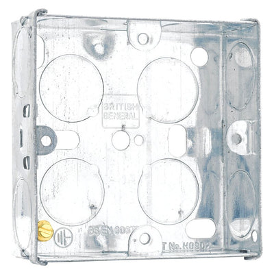BG Evolve Polished Copper 13A Flex Outlet Neon Switched Fused Connection Unit PCDCP52B with 25mm Steel Back Box