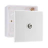 BG Electrical Single Satellite TV Socket Outlet White & 32mm Pattress Back Box by British General (BG-864+891)