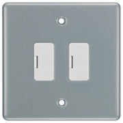 BG Metal Clad 2 Gang Unswitched Fused Spur 13 Amp Connection Unit