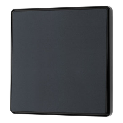 BG Evolve Matt Grey 2 Way Single Edge to Edge Rocker Switch PCDMG12EB with 35mm Steel Back Box