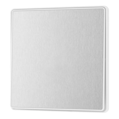 BG Evolve Brushed Steel Intermediate Edge to Edge Rocker Switch PCDBS13EW with 35mm Steel Back Box