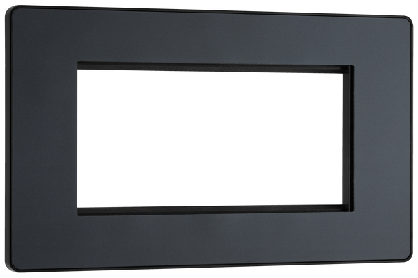 PCDMGEMR4B Front - The Euro Module range from British General combines plates and interchangeable modules so you can configure your own bespoke switches and sockets.