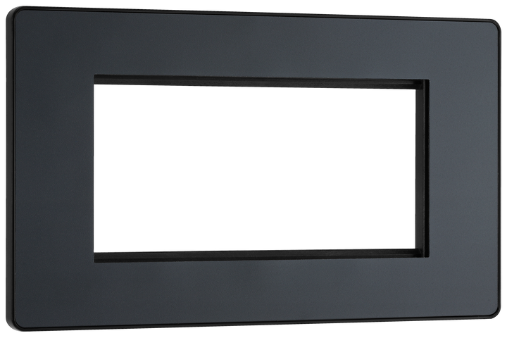 PCDMGEMR4B Front - The Euro Module range from British General combines plates and interchangeable modules so you can configure your own bespoke switches and sockets.