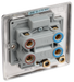 NBI74 Back - This 45A single switch for cookers from British General is double poled for safety and has a flush power indicator.
