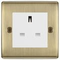 BG Nexus Metal Antique Brass 13A Unswitched Socket NAB23W