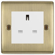 BG Nexus Metal Antique Brass 13A Unswitched Socket NAB23W by British General (BG-NAB23W)