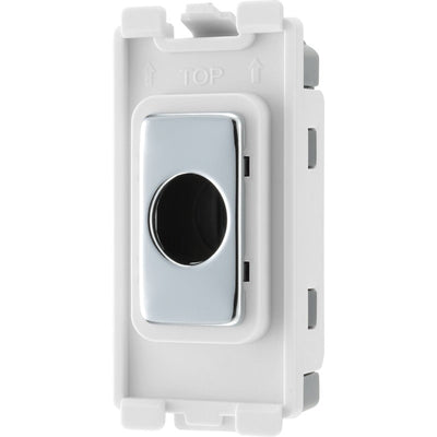 BG RPCFLEX Nexus Grid Polished Chrome 10mm Flex Outlet Module