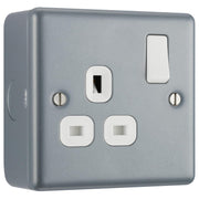 BG MC521 Metal Clad | 1 Gang 13A 2 Pole Switched Socket by British General (BG-MC521)