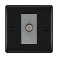 BG Nexus Metal Matt Black Satellite Socket NFB64G
