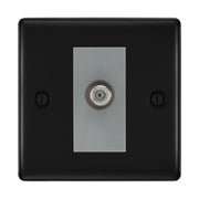BG Nexus Metal Matt Black Satellite Socket NFB64G by British General (BG-NFB64G)