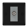 BG Nexus Metal Matt Black Satellite Socket NFB64G by British General (BG-NFB64G)