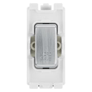 BG RRMWBS Brushed Steel 20A Double Pole Appliance Grid Switch Labelled Microwave by British General (BG-RRMWBS+RBS30)
