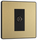 BG Evolve PCDSB60B Satin Brass Co-Axial Socket-Black Insert